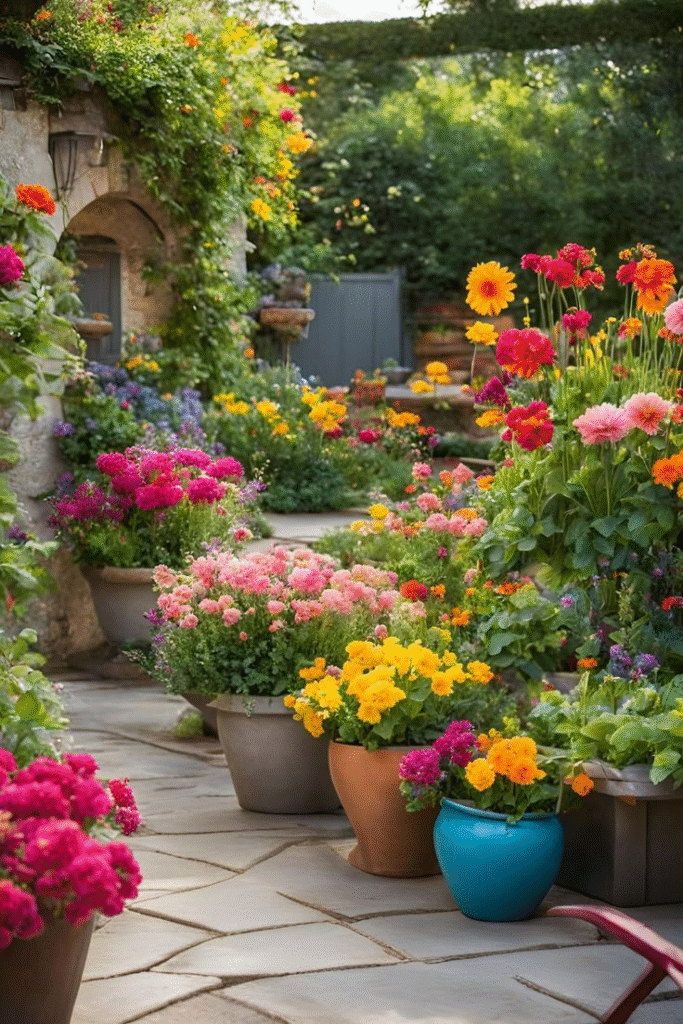 Gėlynai prie namų: 20 įkvepiančių idėjų jūsų kiemui su nuotraukomis