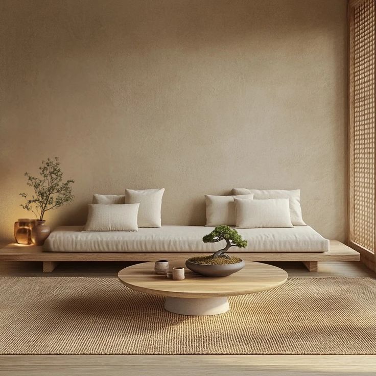Japandi interjeras, kuris sujungia japonišką minimalizmą ir skandinavišką jaukumą