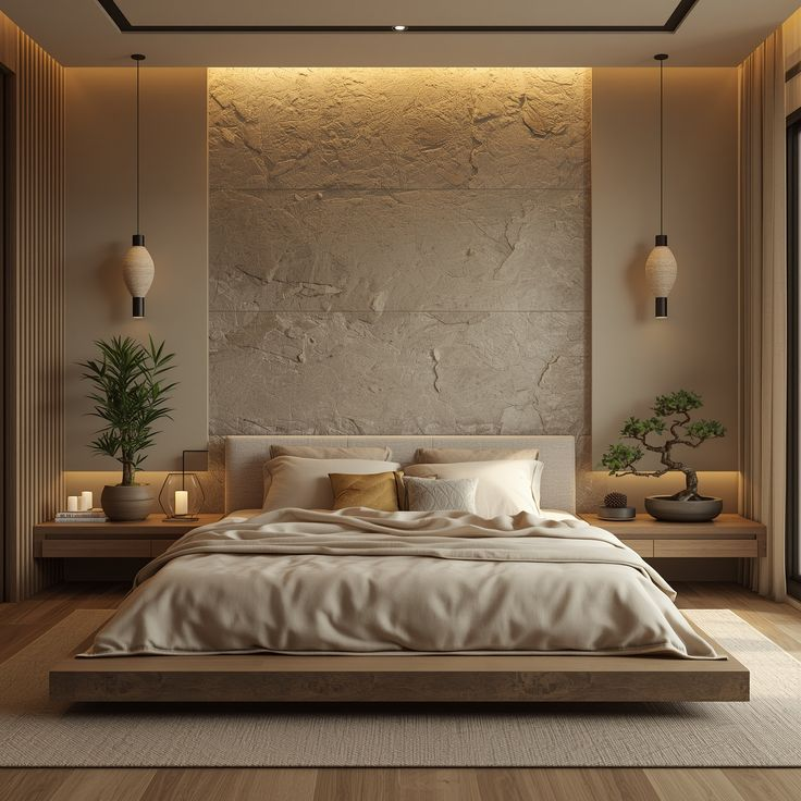 Kaip atnaujinti miegamojo sienų interjerą naudojant spalvas ir tekstūras