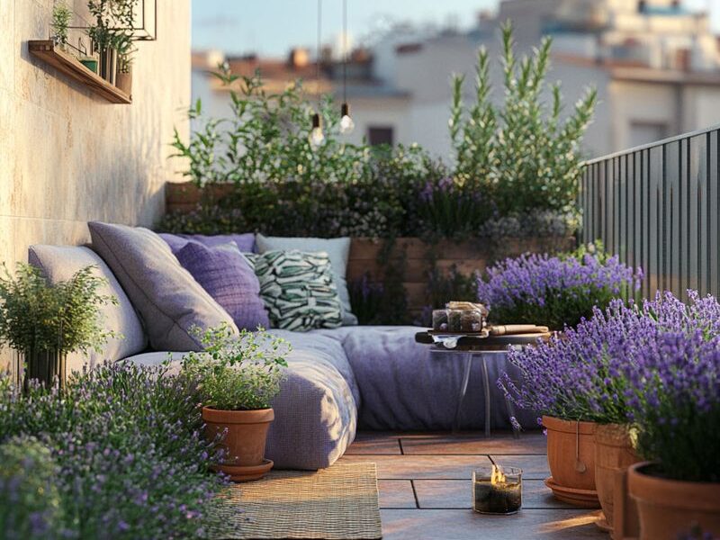 Augalai terasoje: natūralios atmosferos kūrimas