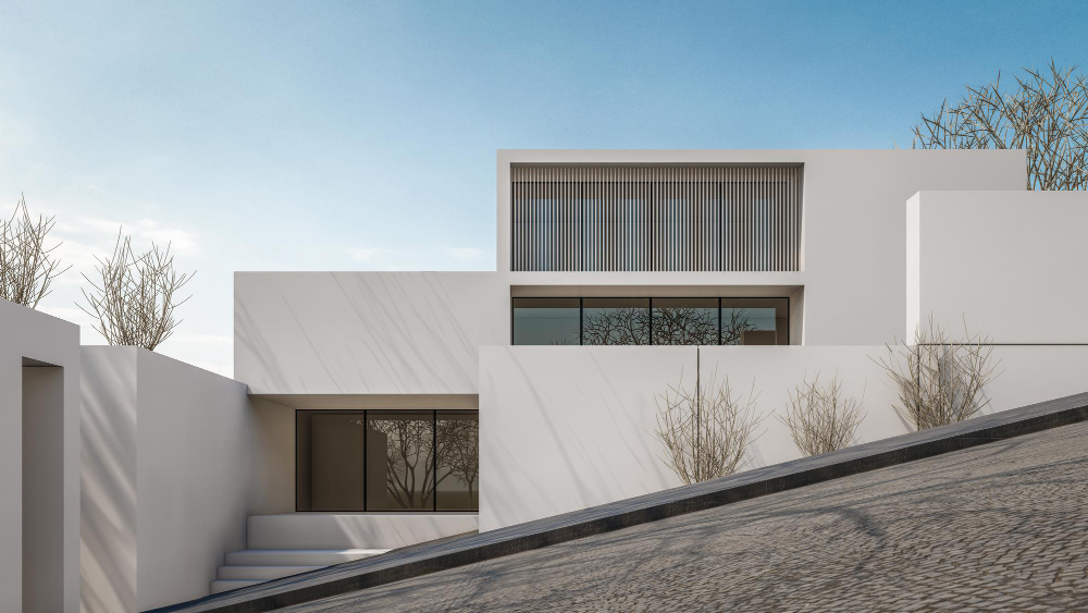 Minimalistinis ir skandinaviškas eksterjero dizainas