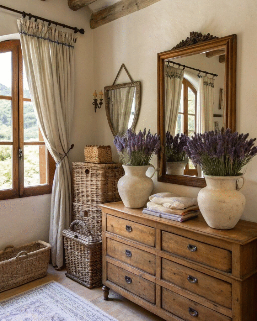 Provanso stiliaus baldai jaukiems namams