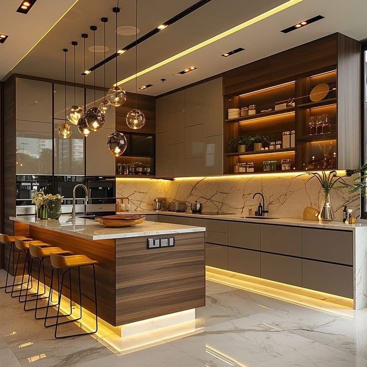 Kaip pasirinkti virtuvės apšvietimą pagal virtuvės dydį ir išplanavimą