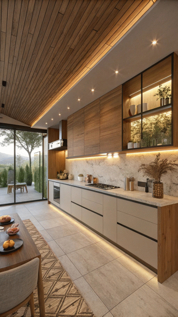 Kaip pasirinkti virtuvės apšvietimą pagal virtuvės dydį ir išplanavimą