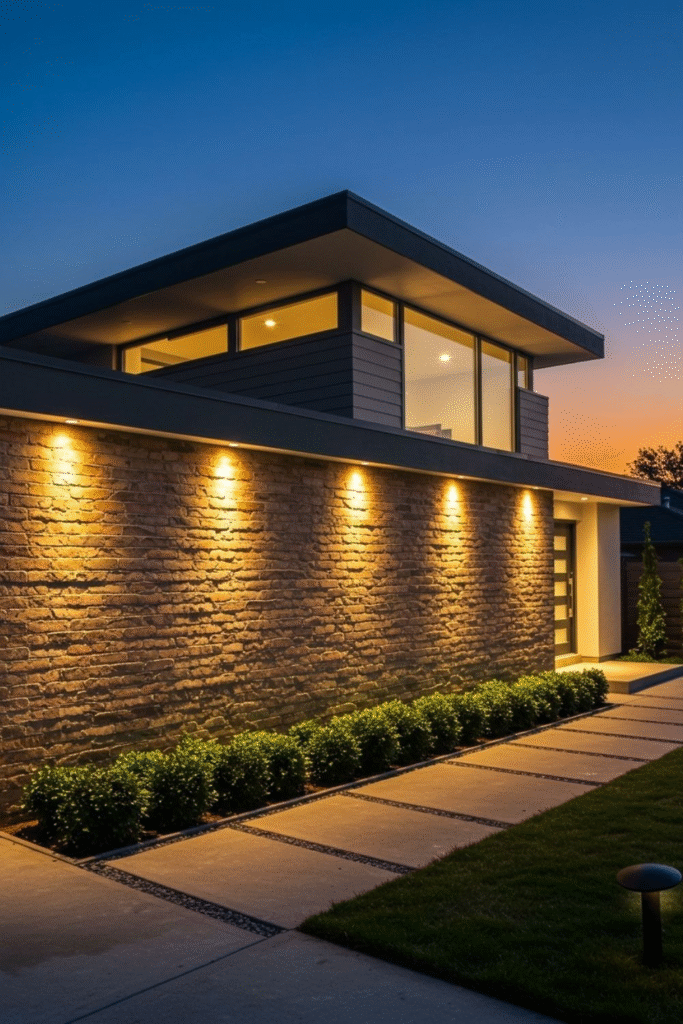 Fasado apšvietimas: kaip pabrėžti namo architektūrą ir stilių
