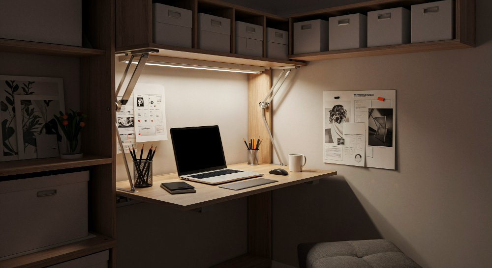 Apšvietimas darbo kambaryje