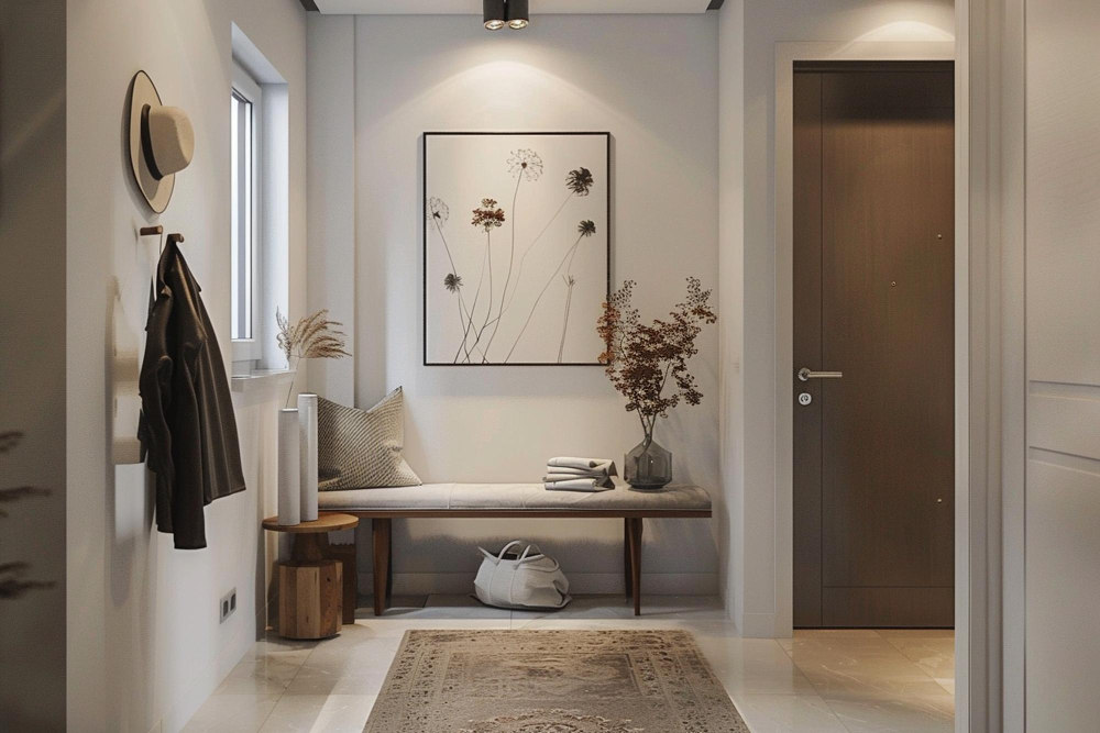 Prieškambario interjeras ir funkcionalumo idėjos