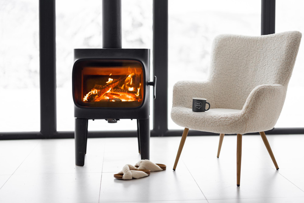 Minimalistinio interjero židinių apdaila