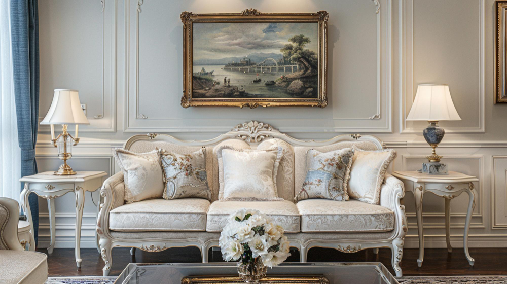 Klasikinis interjeras su detalėmis, kurios suteikia namams charakterio