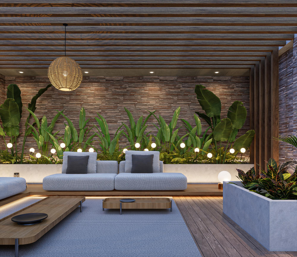 LED apšvietimo idėjos moderniai ir jaukiai terasai