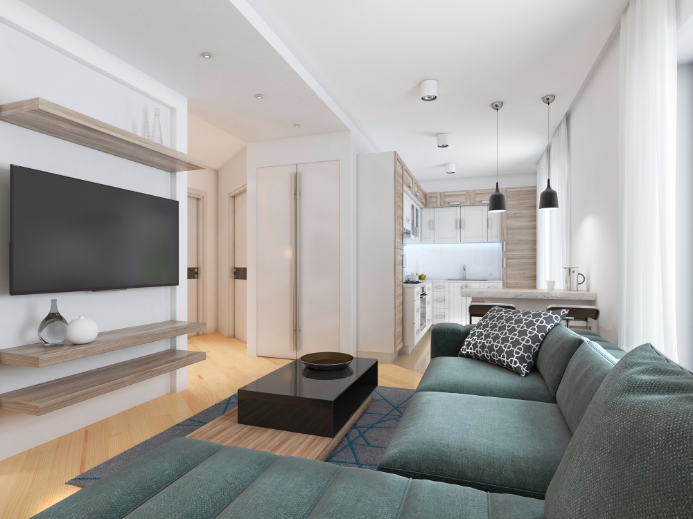 Spalvų pasirinkimas saliono interjere