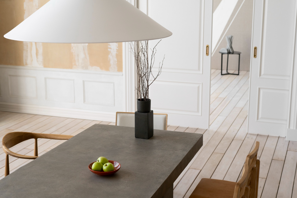 Šviesos spalva ir ryškumas valgomojo zonoje