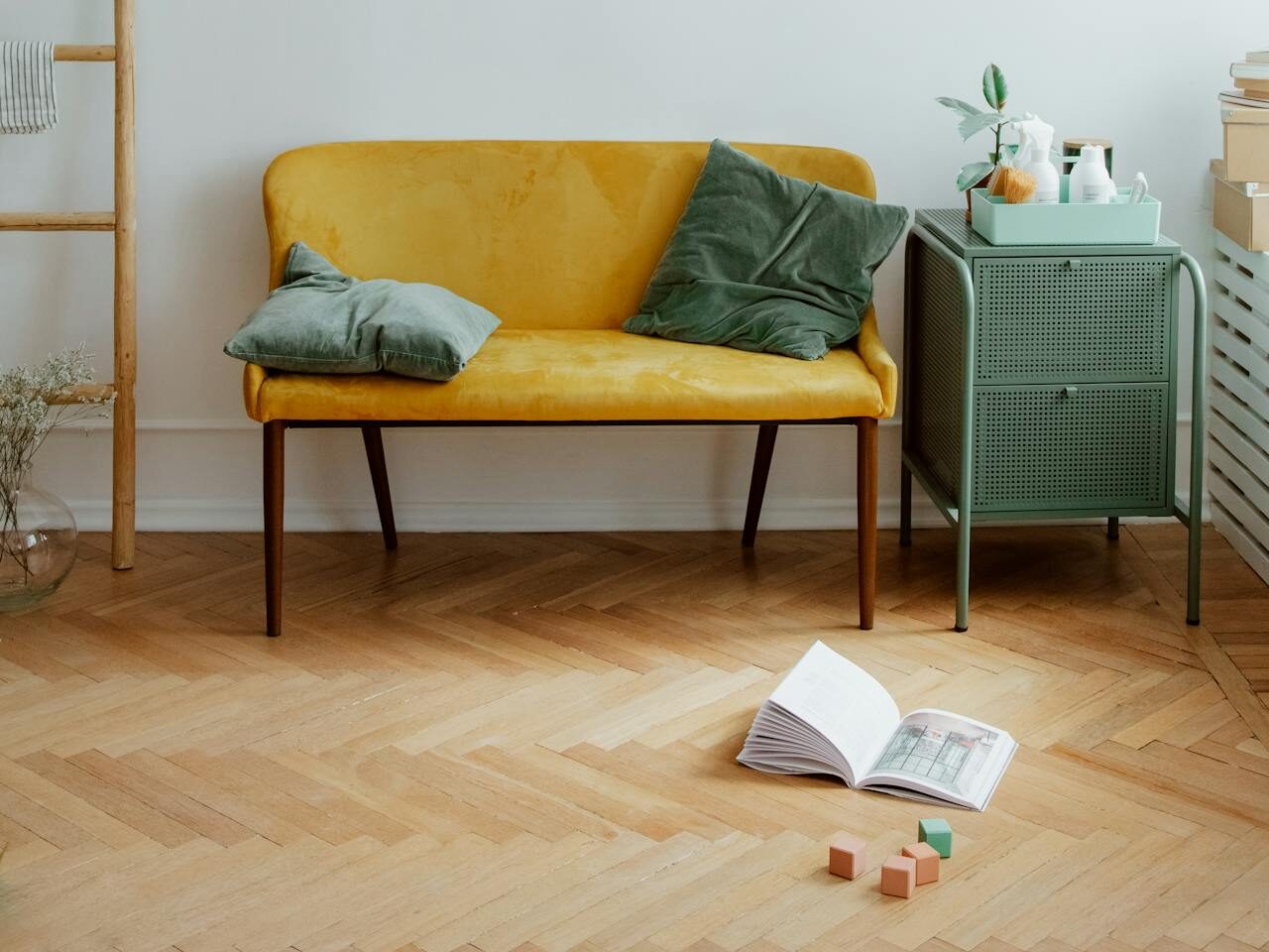 Vinilinių grindų klojimo eglute eiga žingsnis po žingsnio