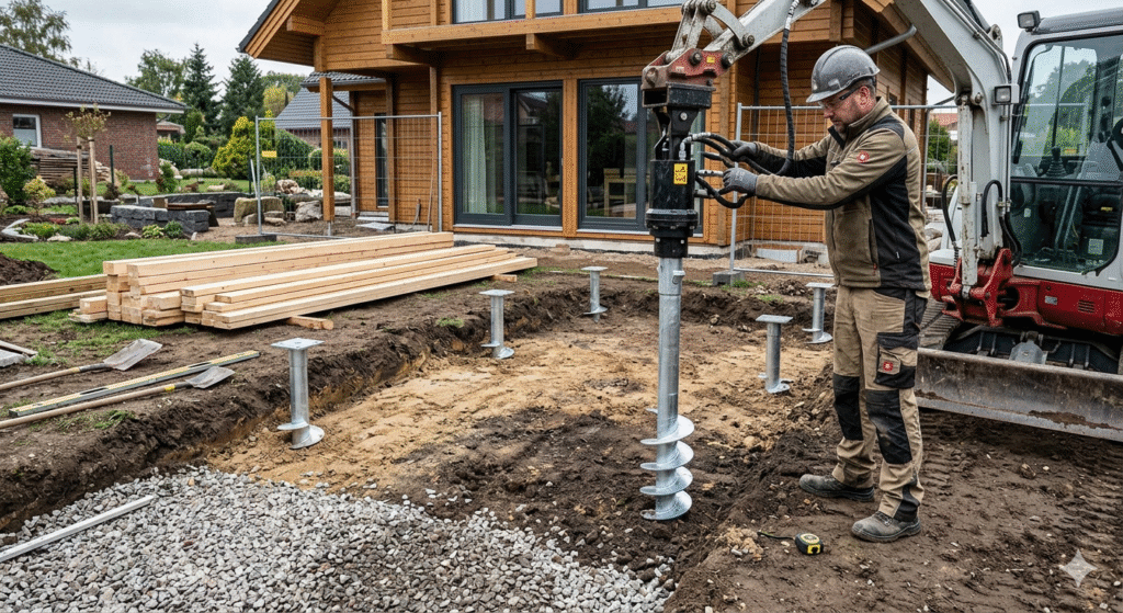 Terasos konstrukcija: pagrindas, karkasas ir laiptų įrengimas