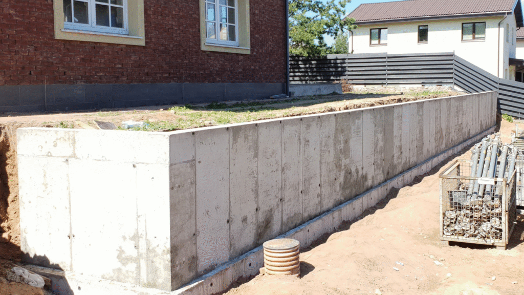 Atraminės sienelės konstrukcija: pagrindiniai tipai ir įrengimo principai