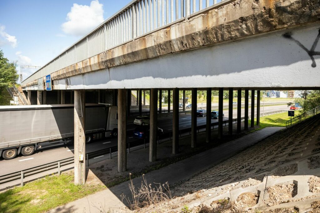 Gariūnų viaduko darbai