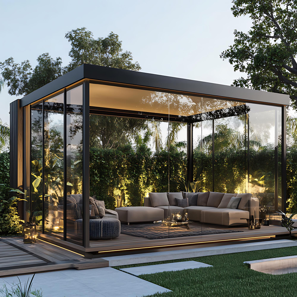 Kiek kainuoja stiklinė terasa