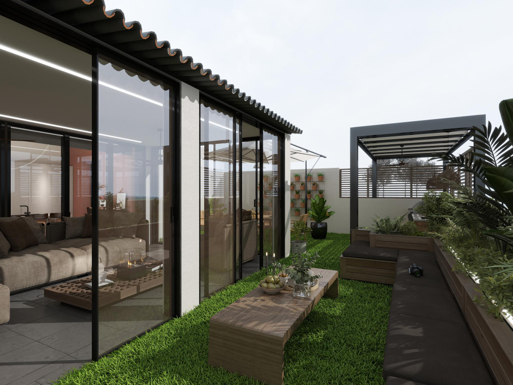 Stiklinių terasų tipai