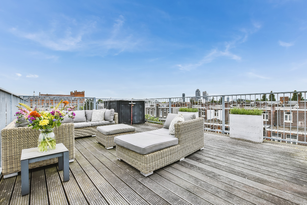 Kaip suplanuoti terasą ant stogo