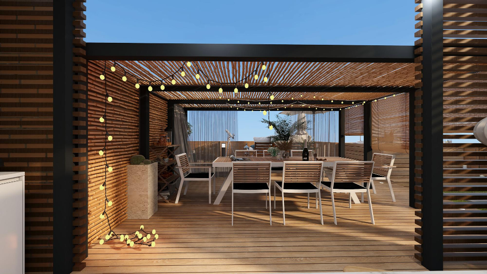 Kaip išsirinkti tinkamiausias terasos žaliuzes?