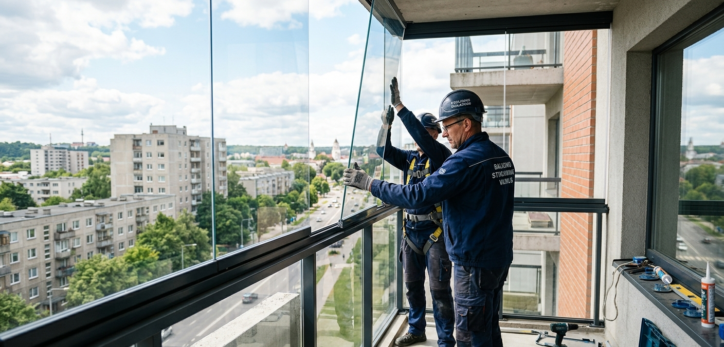 Kaip vyksta balkono stiklinimas ir kokį variantą pasirinkti