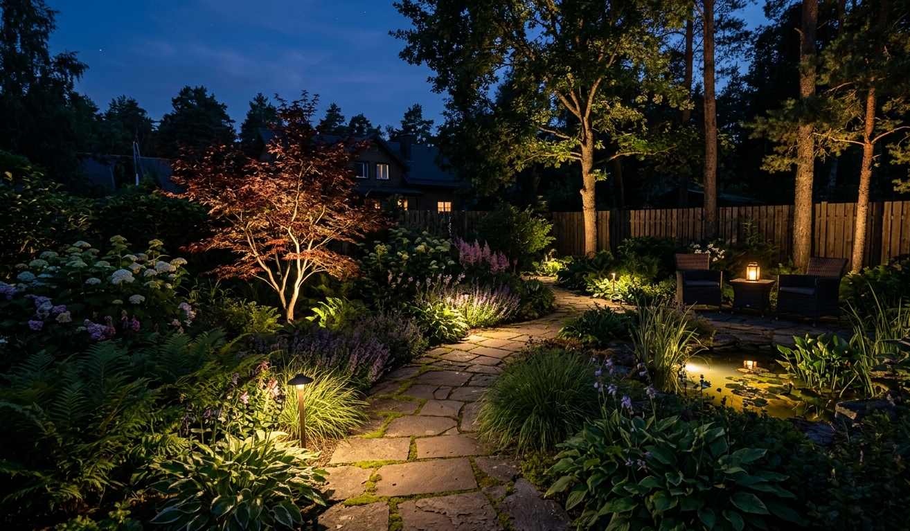 Kaip išsirinkti sodo apšvietimą, kuris pabrėžtų aplinkos grožį ir būtų praktiškas