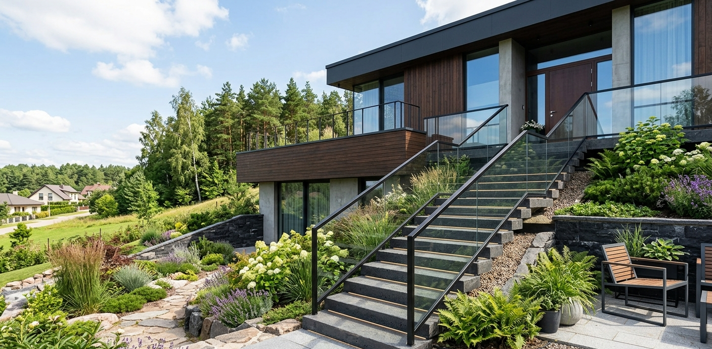 Lauko laiptai: kaip suplanuoti ir įrengti patikimą konstrukciją