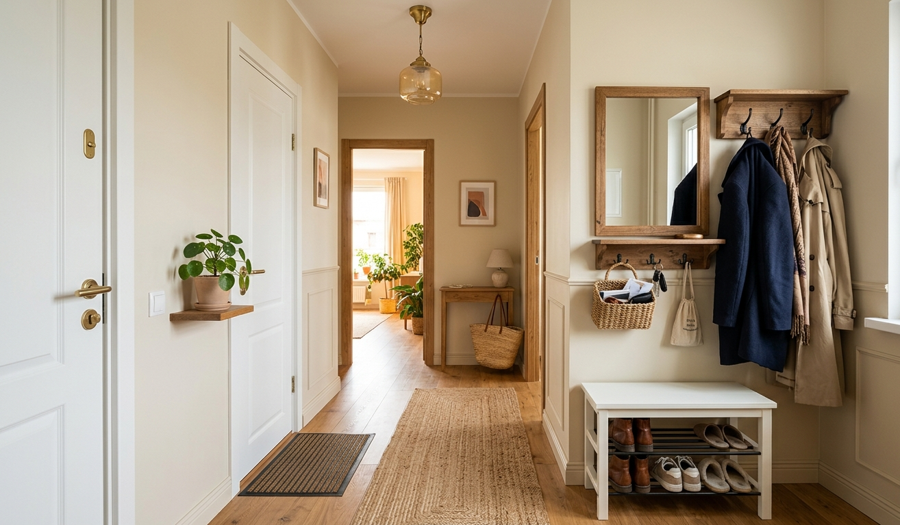 Idėjos mažo prieškambario interjerui, kurios suteikia stiliaus ir tvarkos pojūtį