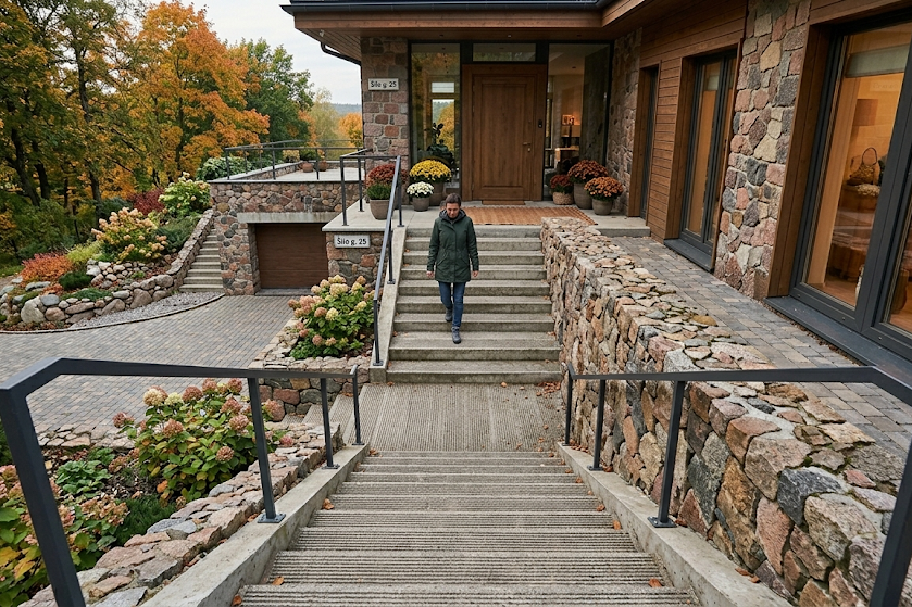 Lauko laiptai: kaip suplanuoti ir įrengti patikimą konstrukciją