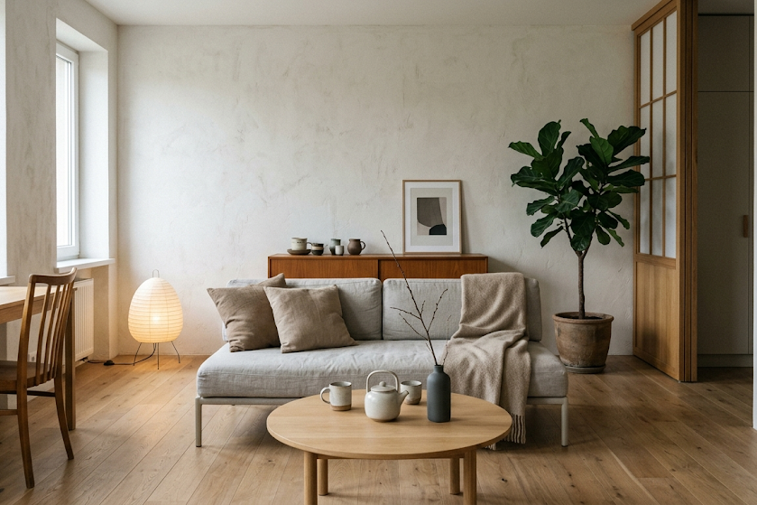 Japandi stilius: minimalizmo ir jaukumo balansas šiuolaikiniuose namuose