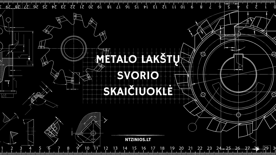 Metalo lakštų svorio skaičiuoklė: tikslus skaičiavimas