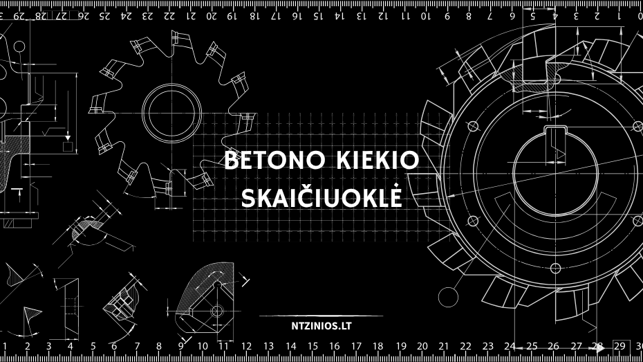 Betono kiekio skaičiuoklė: kaip apskaičiuoti, kiek betono reikės?