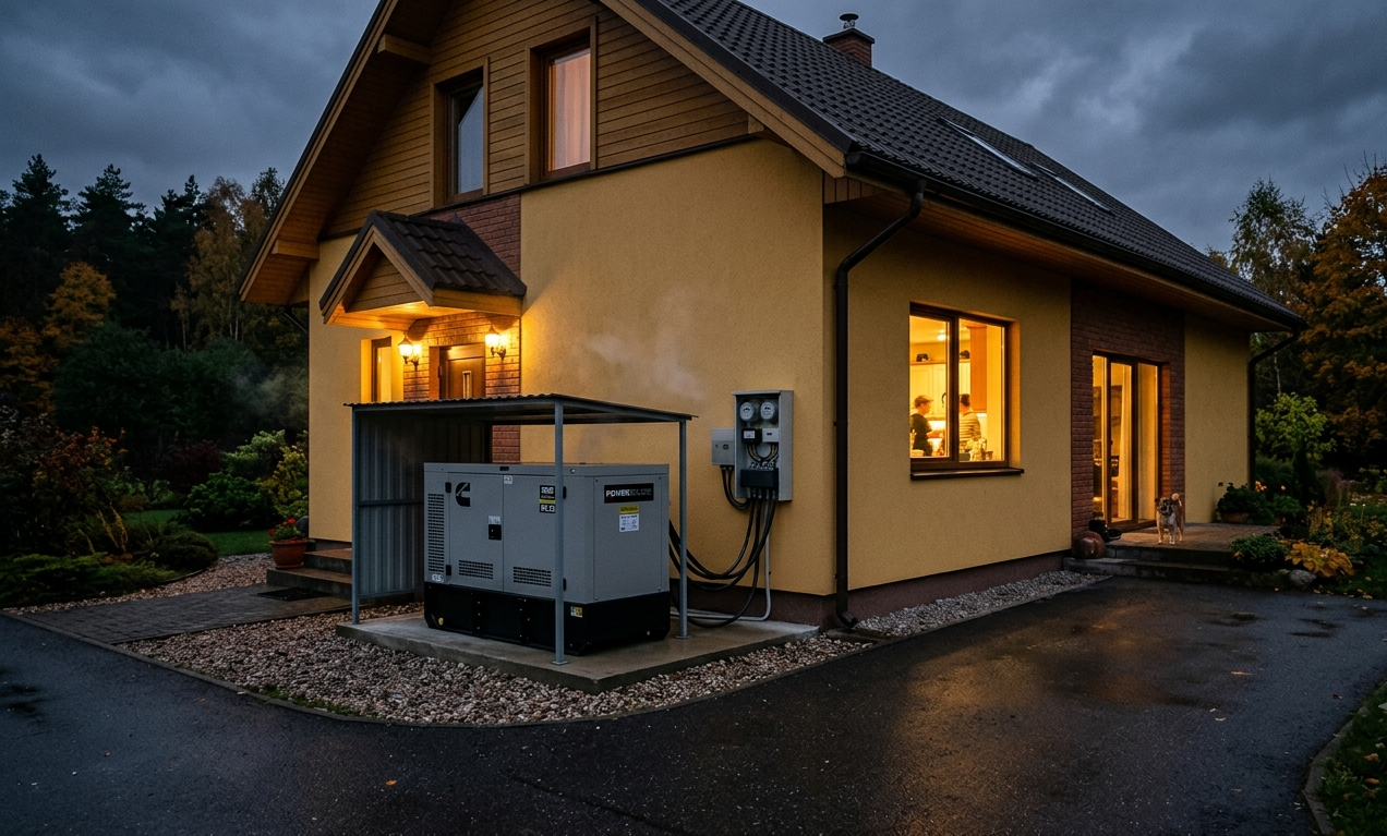 Elektros generatorius namui: kaip išsirinkti tinkamą atsarginį elektros šaltinį?